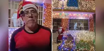 Familia arma nacimiento en la puerta de su casa desde hace 25 años: "El verdadero espíritu navideño”