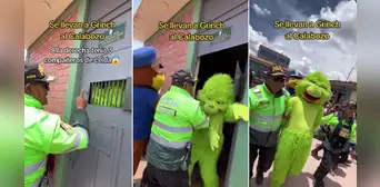 Policías llevan al 'Grinch' al calabozo por robar juguetes de Papá Noel en Juliaca: “Toma tu óscar” Policías llevan al 'Grinch' al calabozo por robar juguetes de Papá Noel en Juliaca: “Toma tu óscar”