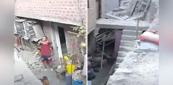 SJL: denuncian a vecino por construir puente que une su segundo piso con la vía pública