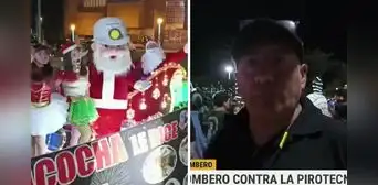 Papá Noel bombero recorrió las calles de Moquegua en su trineo y dio mensaje: "NO a la pirotecnia" Papá Noel bombero recorrió las calles de Moquegua en su trineo y dio mensaje: "NO a la pirotecnia"