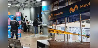 Miraflores: delincuentes roban tienda de Movistar y por segunda vez