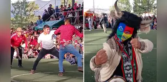 Takanakuy en Cusco: baile, puños y patadas con el fin de resolver problemas por Navidad Takanakuy en Cusco: baile, puños y patadas con el fin de resolver problemas por Navidad