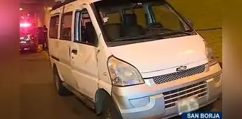 San Borja: conductor en presunto estado de ebriedad choca y deja un herido
