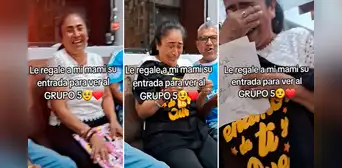 Peruana recibe entrada del Grupo 5 como regalo de Navidad y llora de emoción: “Los sueños se hacen realidad” Peruana recibe entrada del Grupo 5 como regalo de Navidad y llora de emoción: “Los sueños se hacen realidad”