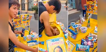 Venezolano ofrece helados en el centro de Lima con peculiar estrategia: “Eso es marketing” Venezolano ofrece helados en el centro de Lima con peculiar estrategia: “Eso es marketing”