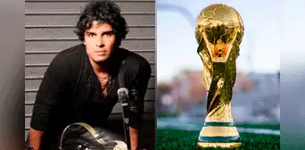 Pedro Suárez - Vértiz y la vez que compuso la canción oficial para una Copa del Mundo de la FIFA