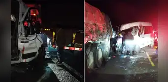 Más de 5 personas heridas deja choque entre camión y miniván en carretera Arequipa-Juliaca Más de 5 personas heridas deja choque entre camión y miniván en carretera Arequipa-Juliaca