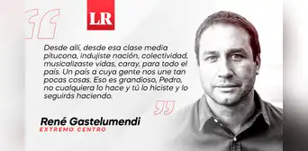 Columna del adiós a Pedro, por René Gastelumendi Columna del adiós a Pedro, por René Gastelumendi