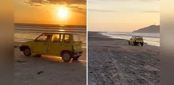 Tico se pasea por una playa de La Libertad y en redes realizan insólita comparación: "Esto es GTA 6"