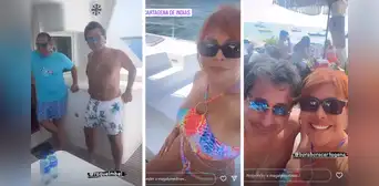Magaly Medina y Alfredo se divierten en lujoso yate, en Cartagena de Indias: así celebran sus vacaciones