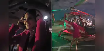 Luciana Fuster se luce transportándose en lujoso helicóptero tras convertirse en la miss Grand Luciana Fuster se luce transportándose en lujoso helicóptero tras convertirse en la miss Grand