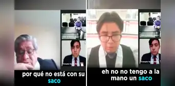 Juez y abogado en el Perú discuten en plena audiencia por presentarse sin saco: “Es la costumbre” Juez y abogado en el Perú discuten en plena audiencia por presentarse sin saco: “Es la costumbre”