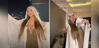 Paula Manzanal sorprende con peculiar ritual para la prosperidad: "Santa Paula de la abundancia" Paula Manzanal sorprende con peculiar ritual para la prosperidad: "Santa Paula de la abundancia"