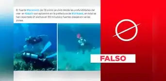 Video no expone reciente terremoto de Japón en las “profundidades del mar” Video no expone reciente terremoto de Japón en las “profundidades del mar”
