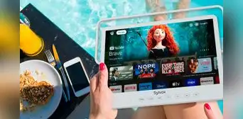 Parece una tablet, pero es un Smart TV portátil resistente al agua que tiene Google TV Parece una tablet, pero es un Smart TV portátil resistente al agua que tiene Google TV