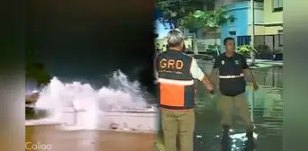 La Punta y Chucuito amanecieron inundadas a causa de fuertes oleajes anómalos en el Callao La Punta y Chucuito amanecieron inundadas a causa de fuertes oleajes anómalos en el Callao