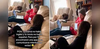 Novio no habla español y la madre de su pareja no sabe inglés, pero se comunican de peculiar forma