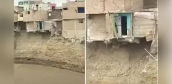 SMP: viviendas de la av. Nicolás Dueñas estarían a punto de colapsar tras crecida de río Rímac SMP: viviendas de la av. Nicolás Dueñas estarían a punto de colapsar tras crecida de río Rímac