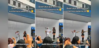 Enfermera del Instituto Arzobispo Loayza sacó los pasos prohibidos en feria laboral: “Se robó el show”