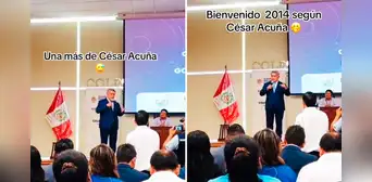 César Acuña comete error durante discurso con personal de salud: “Vamos a ponerle fuerza el 2014” César Acuña comete error durante discurso con personal de salud: “Vamos a ponerle fuerza el 2014”