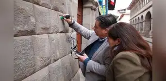 Cusco: Dirección de Cultura denuncia daños en muro inca con herramienta metálica Cusco: Dirección de Cultura denuncia daños en muro inca con herramienta metálica