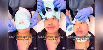 Joven acude a salón de belleza para tratamiento facial y termina sin pestañas: “Mi primera chamba” Joven acude a salón de belleza para tratamiento facial y termina sin pestañas: “Mi primera chamba”