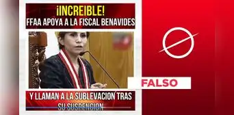 Las Fuerzas Armadas no llamaron a “sublevarse” por la suspensión de Patricia Benavides Las Fuerzas Armadas no llamaron a “sublevarse” por la suspensión de Patricia Benavides