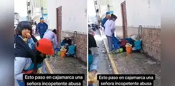 Mujer agrede a adulta mayor en plena vía pública de Cajamarca Mujer agrede a adulta mayor en plena vía pública de Cajamarca