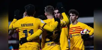 ¡Le metió cuarta! Barcelona sufrió para ganarle 3-2 a Barbastro y avanzar en la Copa del Rey ¡Le metió cuarta! Barcelona sufrió para ganarle 3-2 a Barbastro y avanzar en la Copa del Rey