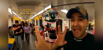 Español sube a la Línea 2 del Metro de Lima y lo compara con el de Madrid: “Incluso es más moderno” Español sube a la Línea 2 del Metro de Lima y lo compara con el de Madrid: “Incluso es más moderno”