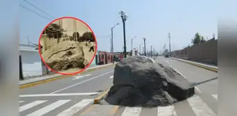 La insólita Piedra de Alto Larán que lleva más de un siglo en medio de la pista: ¿por qué aún sigue ahí? La insólita Piedra de Alto Larán que lleva más de un siglo en medio de la pista: ¿por qué aún sigue ahí?