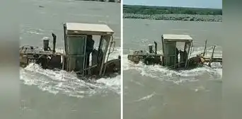 Maquinista quedó atrapado en maquinaria tras crecida del río Cañete en Lima Maquinista quedó atrapado en maquinaria tras crecida del río Cañete en Lima