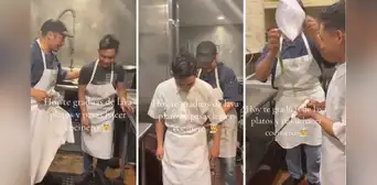 Mexicano se gradúa de lavaplatos en EE. UU. para convertirse en cocinero y conmueve en redes: “Así se empieza”