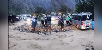 Lluvias en Huánuco provocan huaico que bloquea Carretera Central de Tingo María: auto queda atrapado Lluvias en Huánuco provocan huaico que bloquea Carretera Central de Tingo María: auto queda atrapado