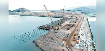 Puerto de Chancay está construido al 56% Puerto de Chancay está construido al 56%