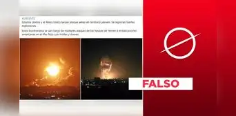 Fotos de explosiones no corresponden al reciente ataque aéreo en Yemen Fotos de explosiones no corresponden al reciente ataque aéreo en Yemen