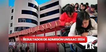 Resultados examen UNSAAC 2024: revisa la lista de ingresantes de primeros puestos y otros detalles Resultados examen UNSAAC 2024: revisa la lista de ingresantes de primeros puestos y otros detalles