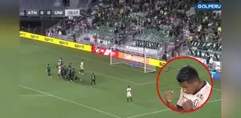 Edison Flores marcó un espectacular golazo de tiro libre para Universitario ante Atlético Nacional Edison Flores marcó un espectacular golazo de tiro libre para Universitario ante Atlético Nacional