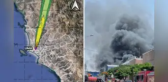Incendio en Cercado de Lima: contaminación del aire afectaría hasta 5 distritos, alerta Senamhi Incendio en Cercado de Lima: contaminación del aire afectaría hasta 5 distritos, alerta Senamhi