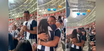 Peruana le pidió matrimonio a su enamorado hincha de Alianza Lima en la Noche Blanquiazul: “Amor eterno” Peruana le pidió matrimonio a su enamorado hincha de Alianza Lima en la Noche Blanquiazul: “Amor eterno”