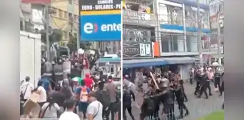 La Victoria: comerciantes y fiscalizadores se enfrentan a golpes en Gamarra La Victoria: comerciantes y fiscalizadores se enfrentan a golpes en Gamarra