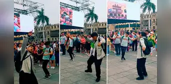 Jóvenes se lucieron con sus pasos de tunantada en la Serenata a Lima: “El chuto y el arriero”