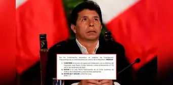 Pedro Castillo: Poder Judicial acepta recurso de apelación para revisar prisión preventiva por 36 meses Pedro Castillo: Poder Judicial acepta recurso de apelación para revisar prisión preventiva por 36 meses