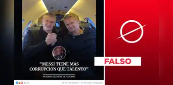 El padre de Erling Haaland no declaró públicamente que “Messi tiene más corrupción que talento” El padre de Erling Haaland no declaró públicamente que “Messi tiene más corrupción que talento”