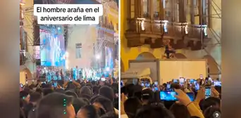 Spider-Man saca los pasos prohibidos en aniversario de Lima y afirman: “Baila mejor que la cantante”