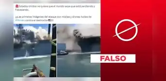 Video no muestra ataque pro Palestina contra buque estadounidense en el Mar Rojo Video no muestra ataque pro Palestina contra buque estadounidense en el Mar Rojo