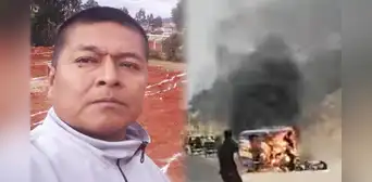 Piura: hombre muere calcinado y sus 3 hijas quedan graves tras accidente de tránsito en mototaxi