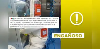 Científicos chinos no “crearon cepa mortal de la COVID-19” que ataca el cerebro
