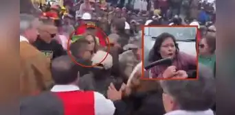 Dina Boluarte es agredida en Ayacucho: ciudadanas jalan de los cabellos a presidenta Dina Boluarte es agredida en Ayacucho: ciudadanas jalan de los cabellos a presidenta