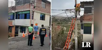 Arequipa: niño muere electrocutado tras tocar cable de poste que colgaba afuera de su vivienda